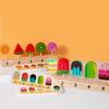 Kinder-Eis am Stiel Matching-Spielzeug für Mädchen, Simulation von Eiscreme, Rollenspiel, Baby-Aufklärung Pädagogisches Spielzeug Dekoration