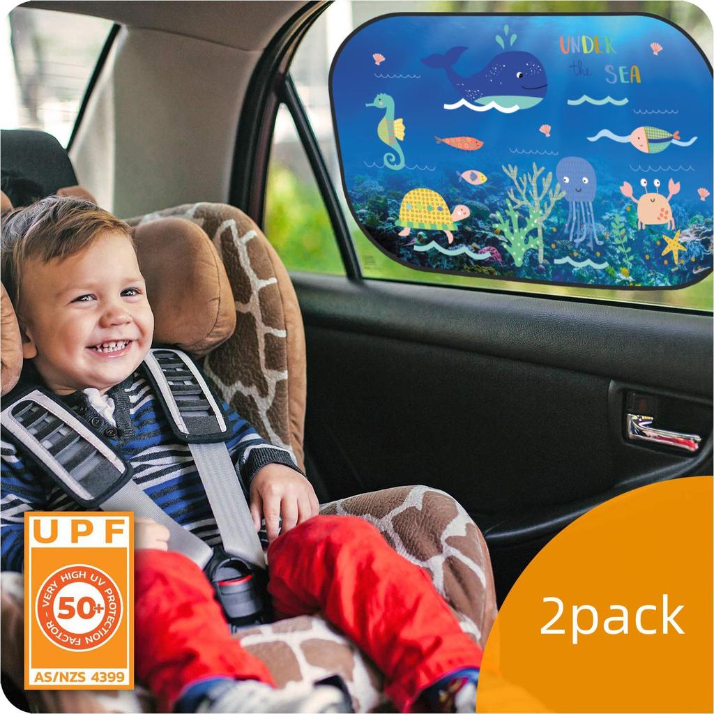 Cartoon Print Sunscreen Heat Insulation Car Sun Shade