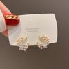 S925 Silver Flower Butterfly Earrings Exquisite Small Fresh Daily Literary Jewelry for Lady Birthday Party Gift