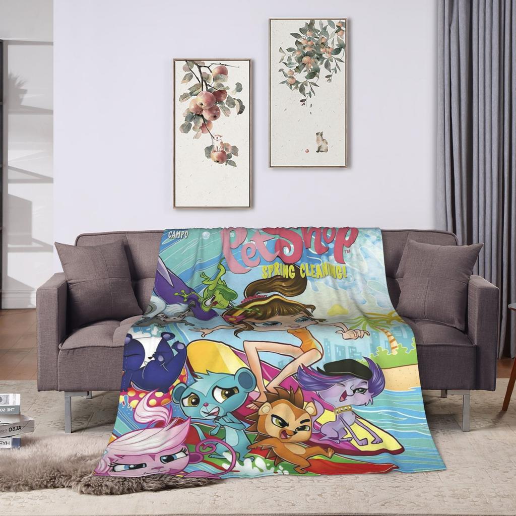 Littlest Pet Shop Blankets Quality Warm Soft  Throw Blanket Winter Airplane Travel Couch Chair Sofa Bed Fashion Bedspread