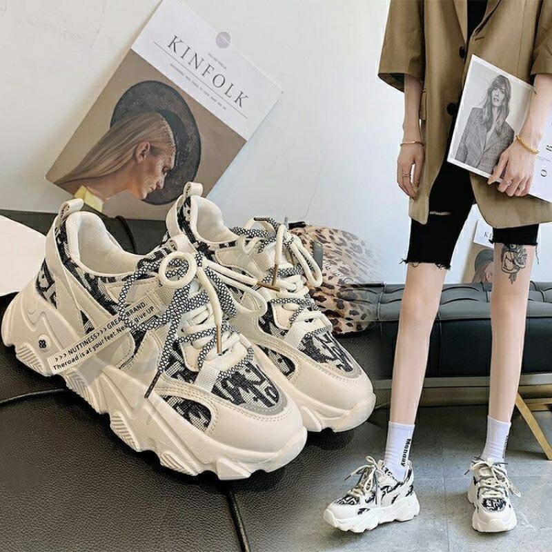 Platform Dad Shoes for Women Color Matching Women's Casual All match Women Sneakers Comfortable Sports Shoes designer shoes NEW