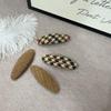 Colorful Houndstooth Hair Clips: Cute Autumn/Winter Style