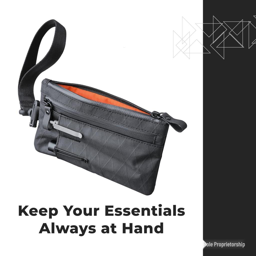 Cross-Border Waterproof Men's Clutch: Large Capacity Multi-Functional Wallet & Tool Storage Bag