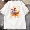 I Love Cocks Roosters Funny Meme T Shirt Women Funny Graphic Printed T Shrts Farmer Chicken Lover Women Casual Clothing