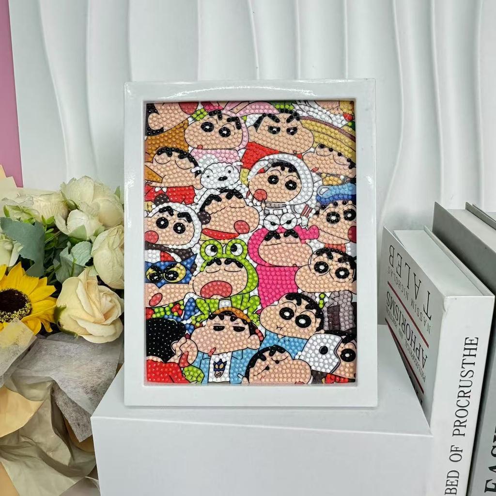 Children'S Diamond Painting Framed Handmade Diy Material Bag Sanrio Diamond Paste Painting Concentration Toy