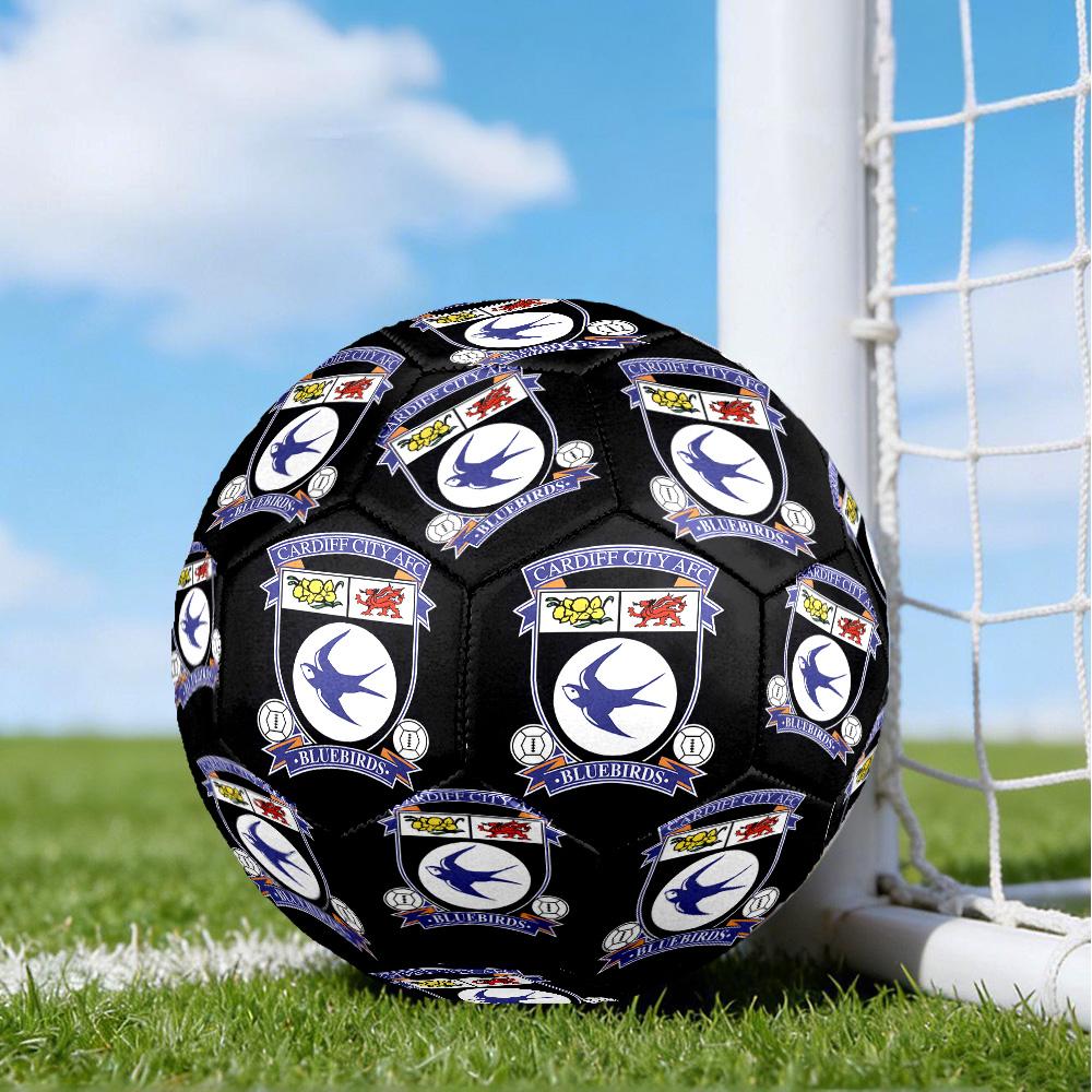 Card-iff Fc Crest Printed Size 5 Soccer Balls, High-Quality, Anti-Slip, Protective Football, A Unique Gift , Birthdays, Christmas Gifts