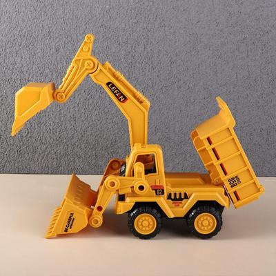 ABS Large Bulldozer Toy Yellow Dump Truck Model Toy Funny Children Excavator Toy  Birthday Gift