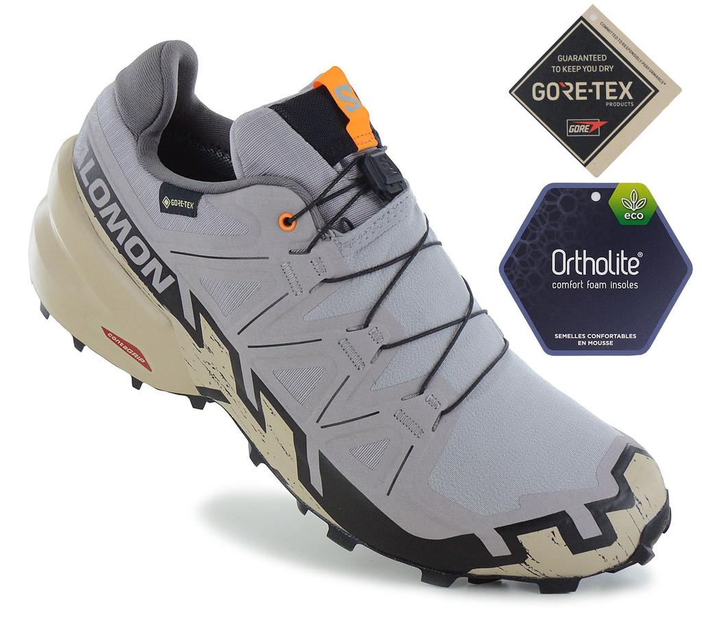 SALOMON Speedcross 6 GTX - GORE-TEX - Men's Trail Running Shoes Running Shoes Grey 478534 ORIGINAL
