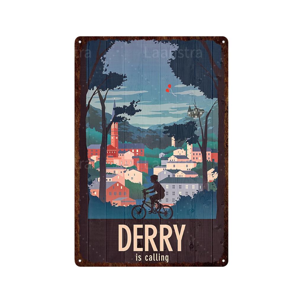 Mountain Bike Vintage Poster Landscape Metal Plate Plaque Wall Decor Iron Retro Posters Man Cave Bar Club Decoration Artwork