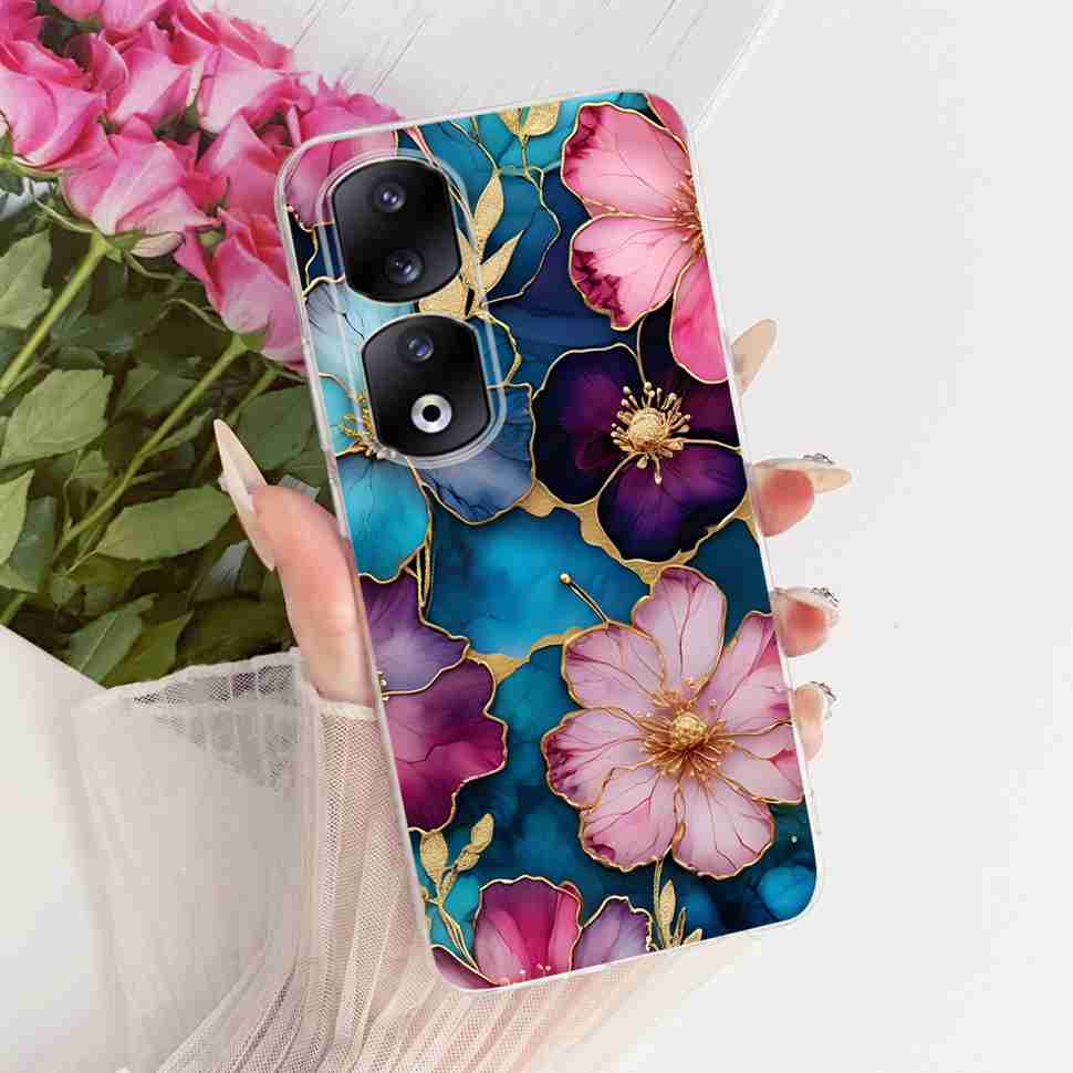 Funda para Honor 90 Pro 5G 6.78" Moda Mariposa Pintada Silicona TPU Cubierta Trasera Para Honor 90Pro 90 PRO 5G REP-AN00 Fundas para Teléfono