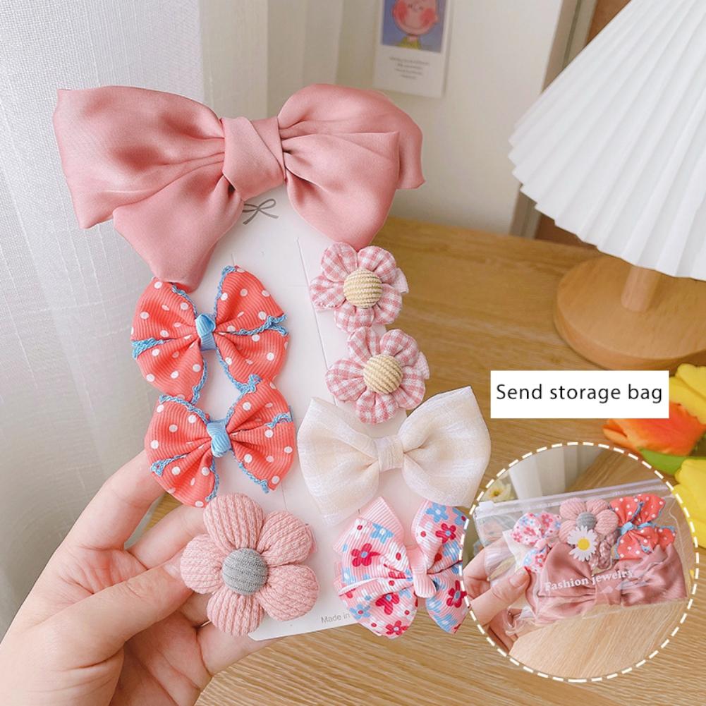 Dětská vlásenka 8ks/sada Dětská mašlička Vlásenky Pokrývka hlavy BB Clip Vlasové doplňky