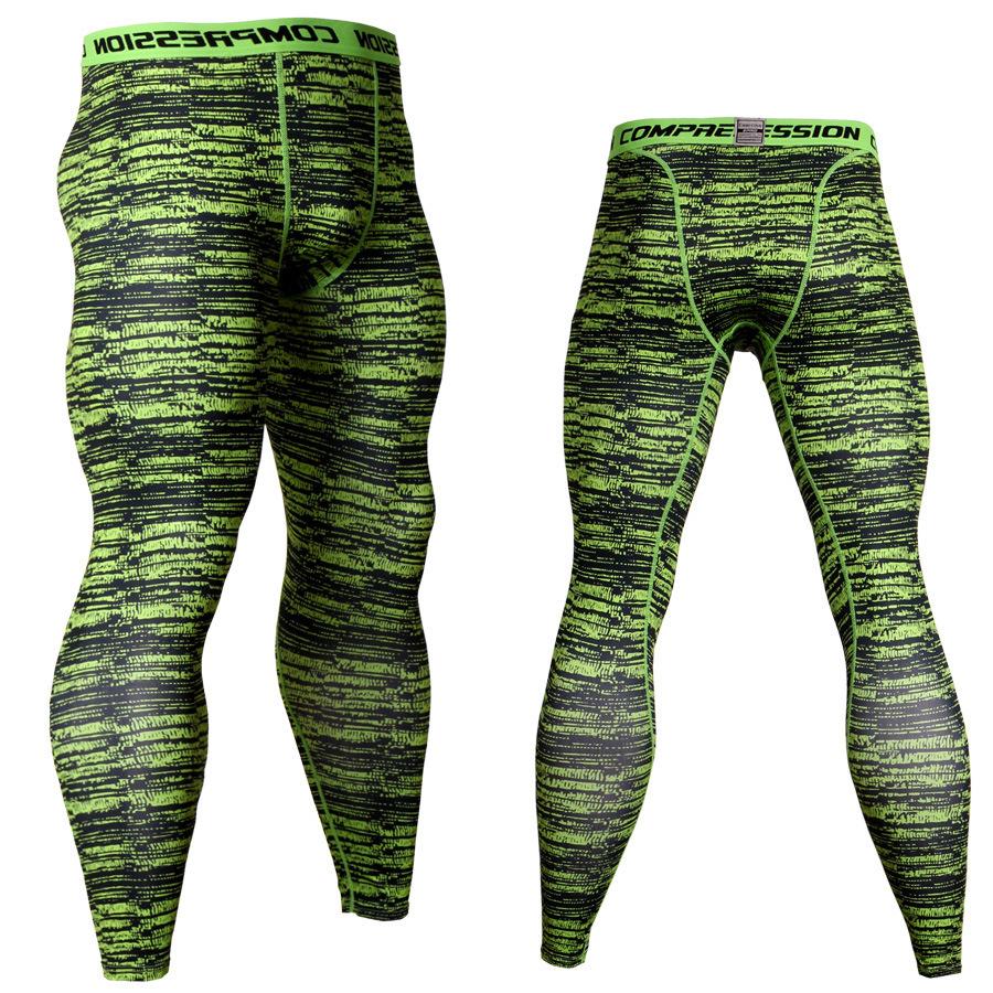 Legging joggebukser for menn Hurtigtørkende kompresjonsbukser Fitness treningstights Rashgard Menn Jogging Gym Leggings Løping