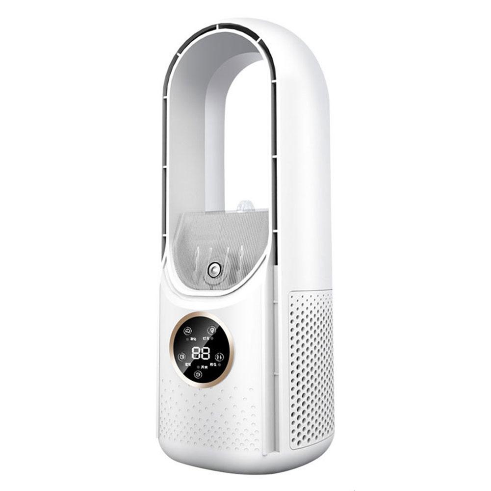 Desk Fan with 6 Speeds & Mist Portable Bladeless Fan 6H Timer Personal Cooling Fan Quiet Table Fan for Bedroom