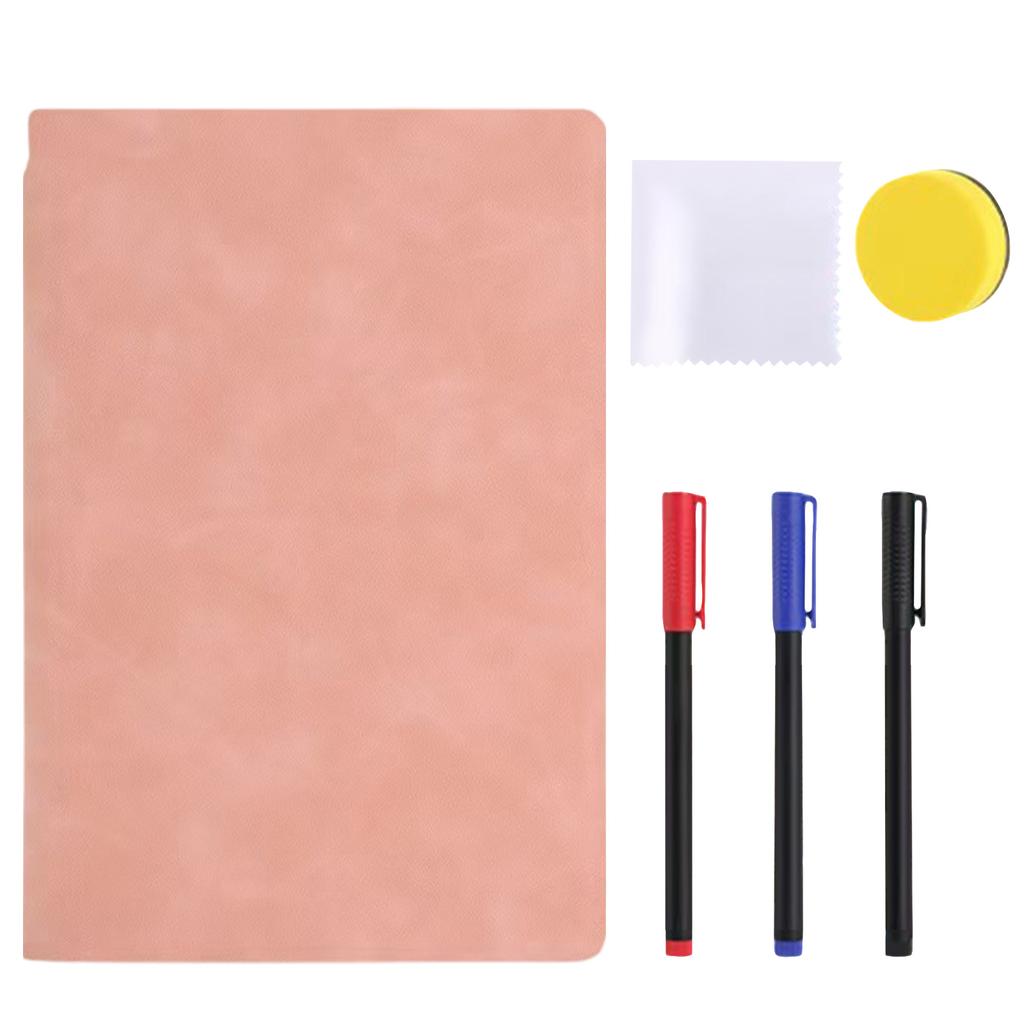 A5 Notepad Whiteboard, Portable Erasable Whiteboard For Notetaking, Reusable, With Erasable Pens And Cleaning Cloth,6ml