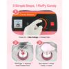 SucceBuy Cotton Candy Machine Commercial 1000W Electric Candy Floss Maker Easy Use with 15 Inch Stainless Steel Bowl for Kids
