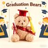 Mini Graduation Bears Bulk Small Graduation Stuffed Animals 4‘' Plush Bear with Diploma Class of Prom Party Decor Gifts