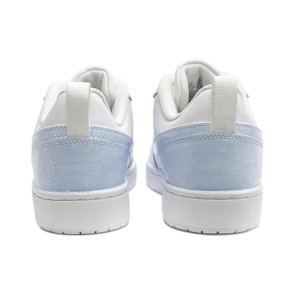 Nike Frozen, First Day Of The New Year Culture Low top Skateboard Shoes GS White Blue BQ5448-100(TeamTwo-S-BOX)
