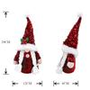 Long Hair Christmas Gnome Doll With Sequins Faceless Doll Desktop Ornaments  New Year