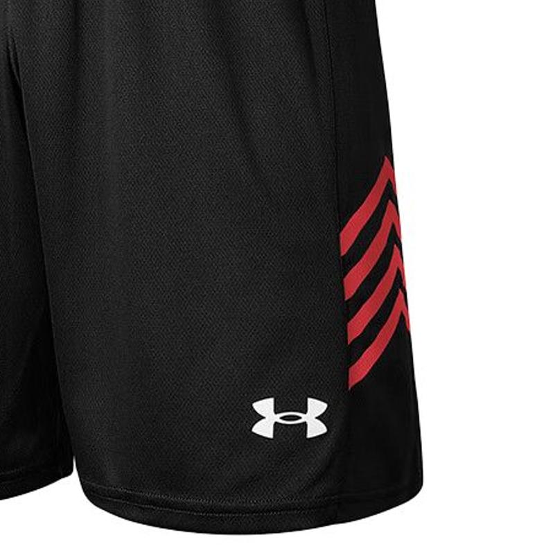 Under Armour Logo Print Breathable Knitted Short Sleeve T-Shirt Knitted Shorts Casual Sports Set Unisex Sports Set 21500531-009+21500204-001