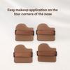 4/6 Pieces Small Thumb Cosmetic Puff Chocolate Biscuit Powder Puff Wet Dry Finger Powder Puff  Makeup Tool