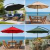 Umbrella Replacement Canopy UV Protection Outdoor Garden Patio Backyard Parasol Market Table Top Umbrella Replacement Fabric Cloth Cover