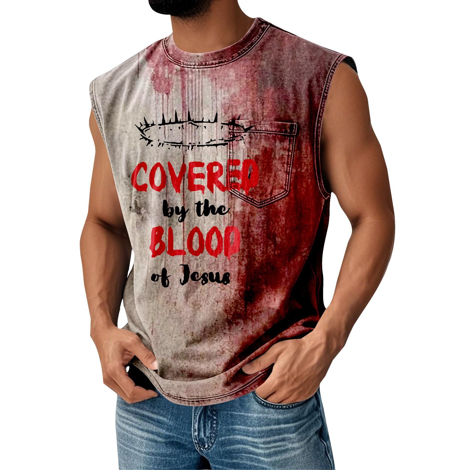 

Men s Summer Solid Color Pocket Sports Vest Men s Sports Casual Vest XL хакі