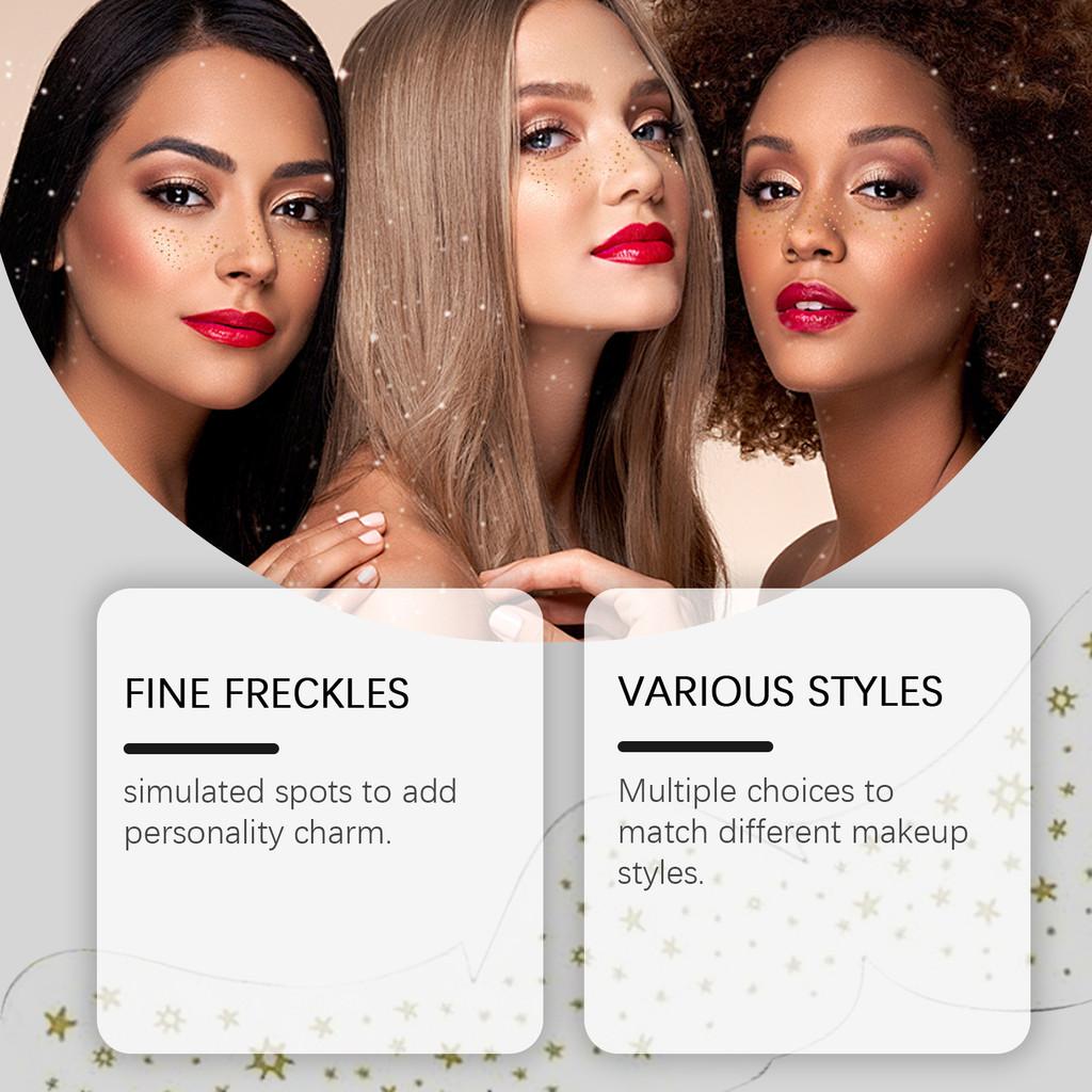 Eelhope Natural Freckle Temporary Tattoo Stickers Set Of 6 For Flawless Makeup Looks