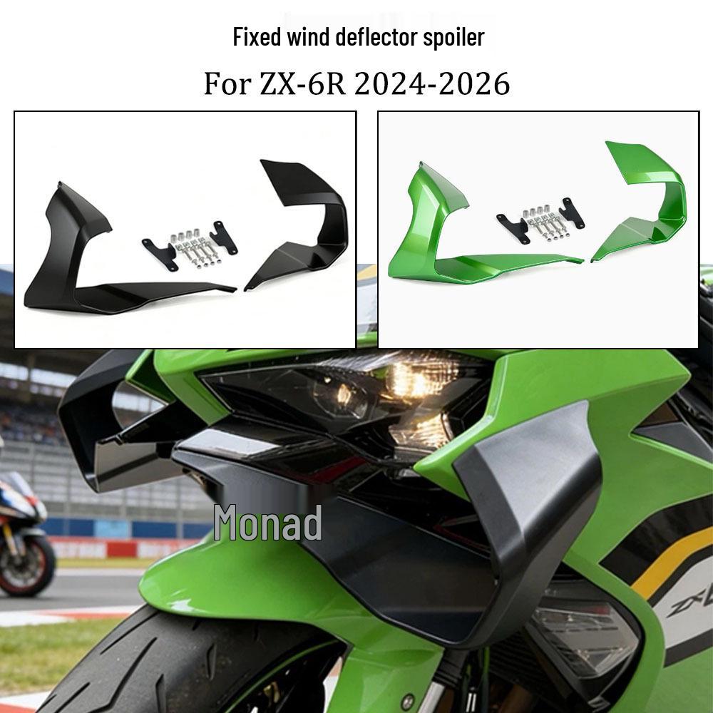 Kawasaki ZX-6R 2024-2026 Lower Lip Wind Deflector Spoiler Side Fairing