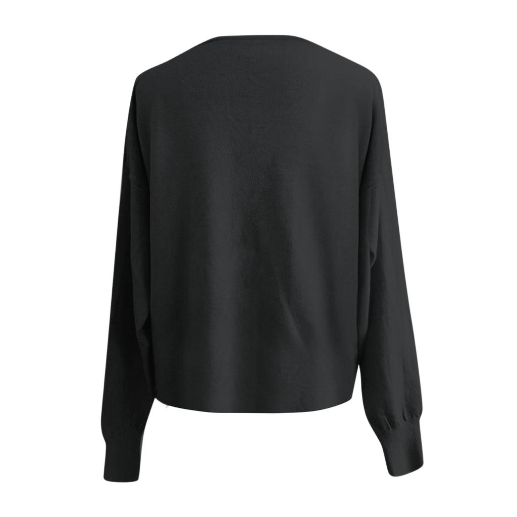 Women's Fashion Oversized Knit Cardigan Sweater With Buttons Long Sleeves Solid Color Jacket