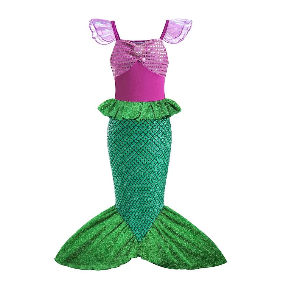 Costume da Principessa Cosplay per Bambina Regina delle Nevi Vestito Halloween Carnevale Vestiti Carini Cosplay Abbigliamento per Feste Serale per 2-10 Anni