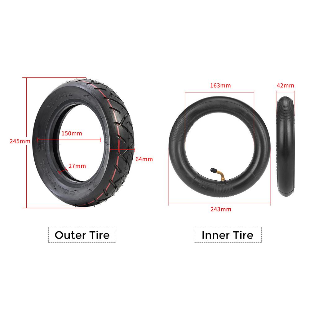 10 Inch 10x2.50 Tire Pneumatic Inner Tube Compatible for   M4 Electric Scooter