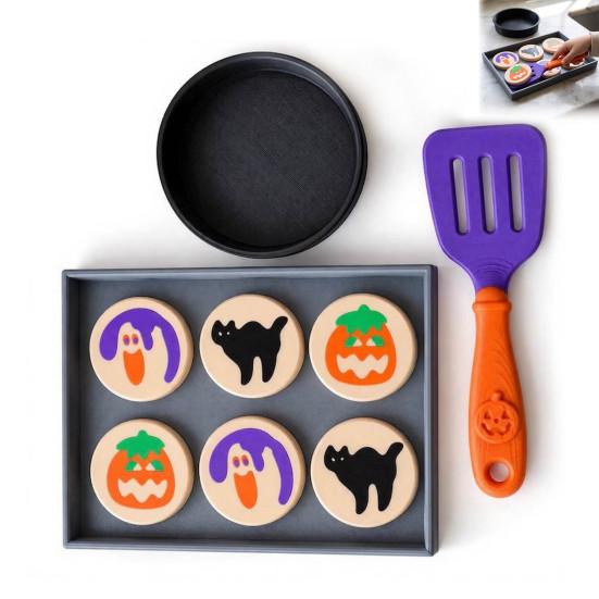 Tabletop Display Decor 3D Printed Halloween Cookie Toy, Simulated Bakery Food Playset for Kids Fall Seasonal Activity Kit Pretend Play And Decoration