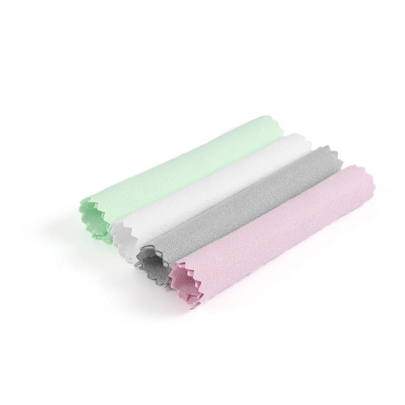 10/20pcs Polish Polishing Cloth Silver Color Cleaning Polishing Cloth Soft Clean Wipe Wiping Cloth, Suitable for wiping jewelry