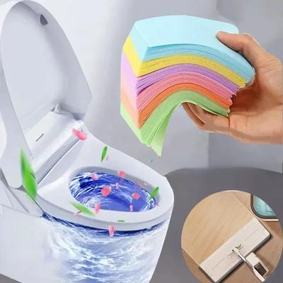 30PC toiletreiniger vel dweilen voor toiletreiniging Huishoudelijke hygiëne Toiletdeodorant Geel vuil toiletreinigingsgereedschap