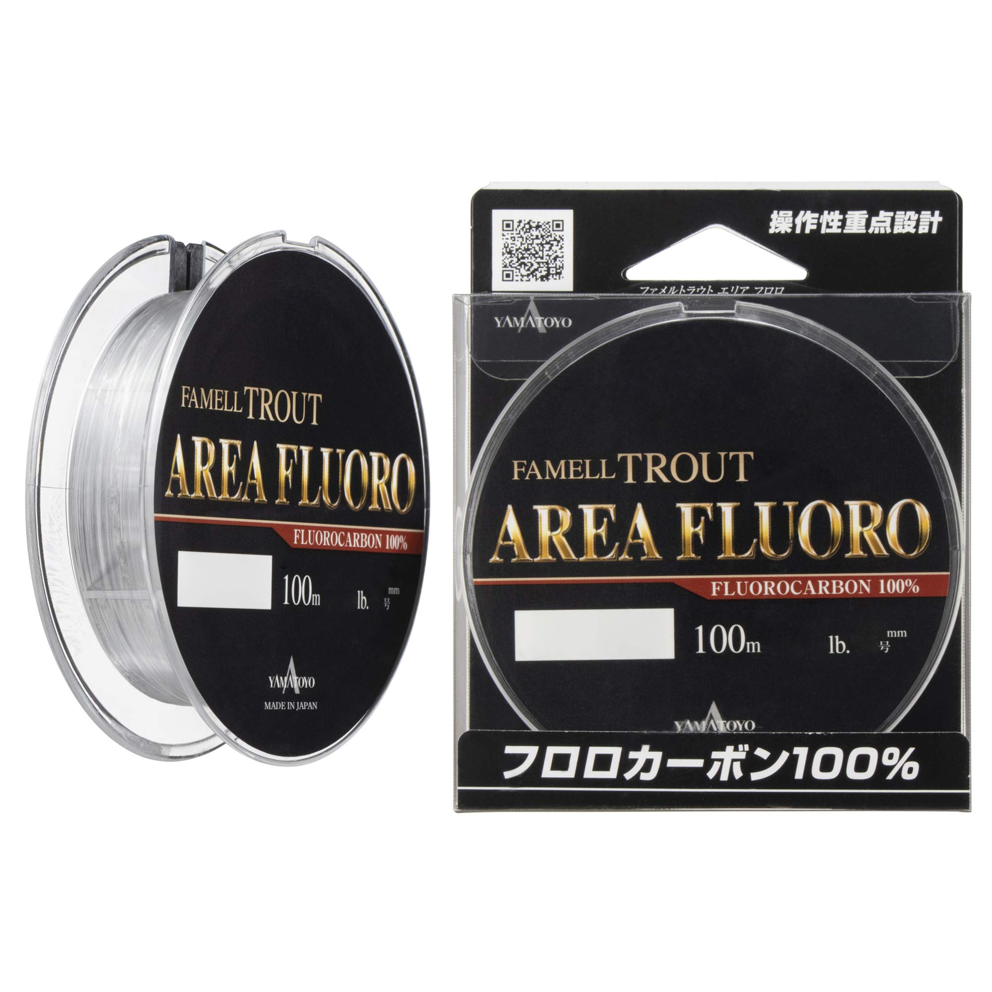 

YAMATOYO Fluorocarbon Line Female Trout Area Fluoro 100m Clear No. 0.7 2.5lb