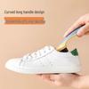 Soft Bristle Multipurpose Shoe & Laundry Cleaning Brush with a Round Handle - Gentle on Clothes