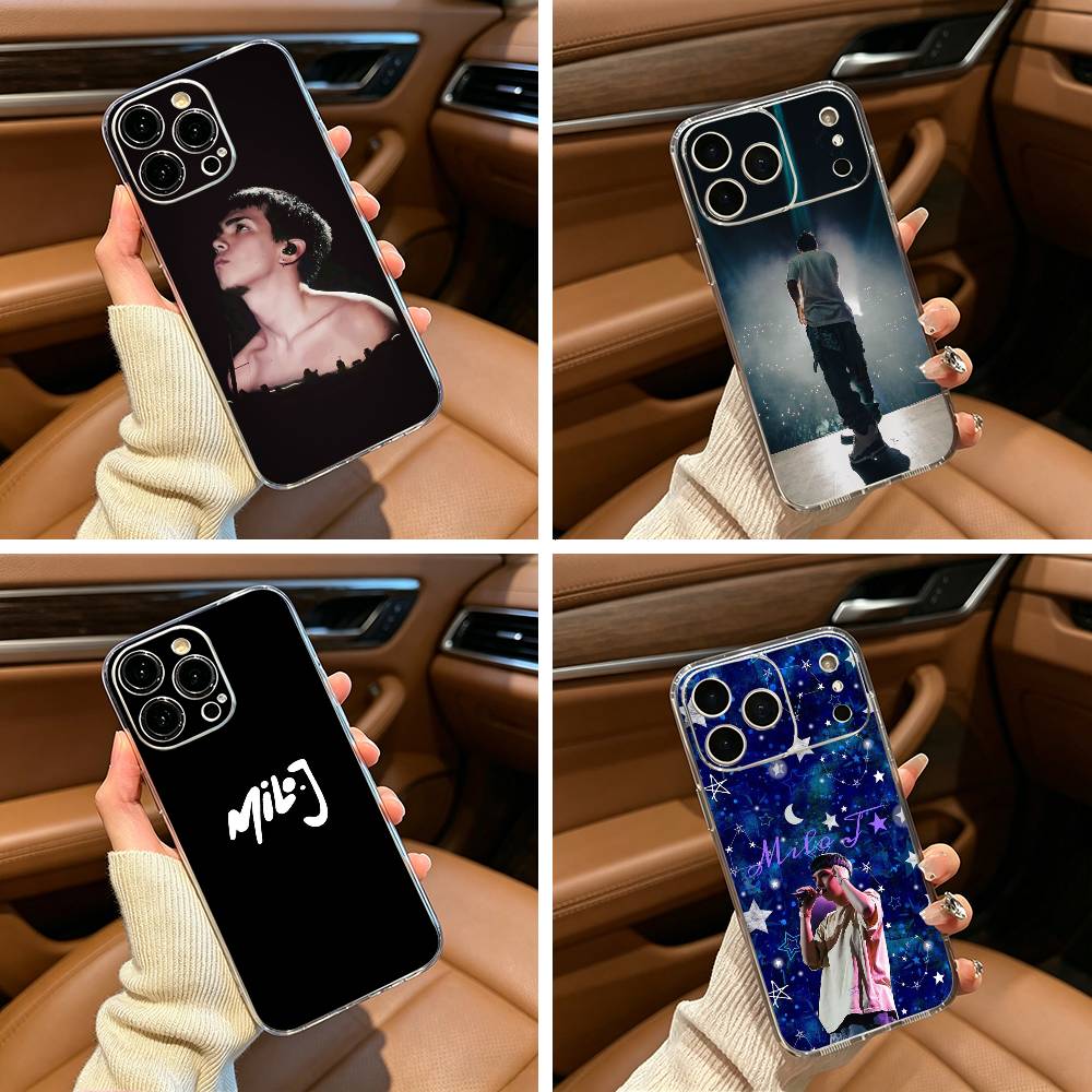 Sänger M-Milo J Handyhülle für iPhone 17, 16, 15, 14, 13, 12, 11, Pro Max, Plus, Weiche Silikon-Transparenthülle