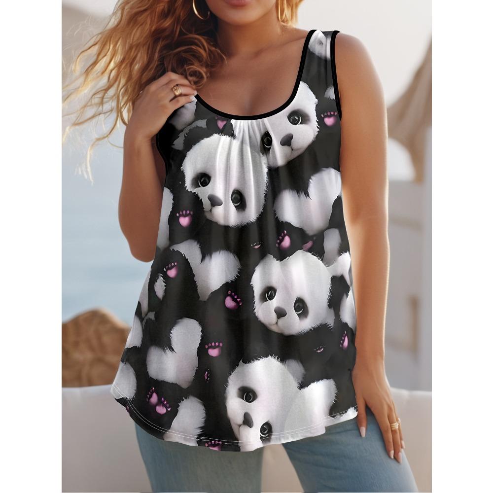 Large Size Women's Summer Sleeveless 3D Floral Loose Vest Fashionable Comfortable Breathable Vest