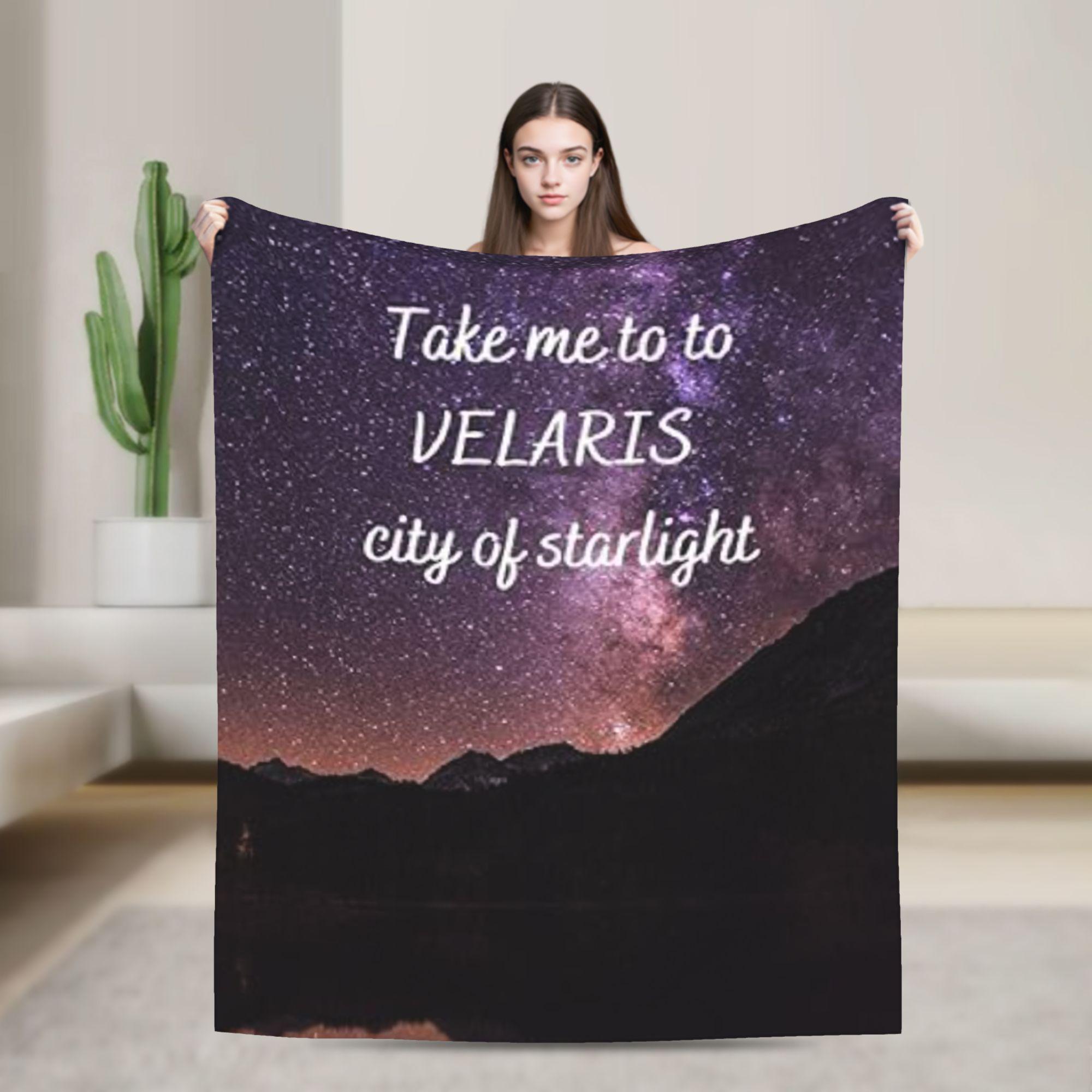 

Soft Blanket Travel Velaris City of Starlight Bedding Throws Flannel Bedspread For Couch Chair Sofa Bed Funny Sofa Bed Cover 130x150cm