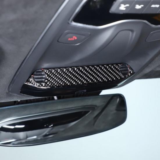 Soft Carbon fiber Reading light Switch Trim Sticker For Lotus EMIRA -25