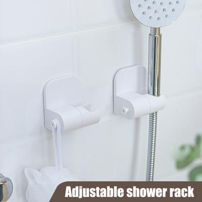Supporto da Parete per Doccia Angolo Regolabile Installazione Semplice Universale Autoadesivo per Soffione Doccia