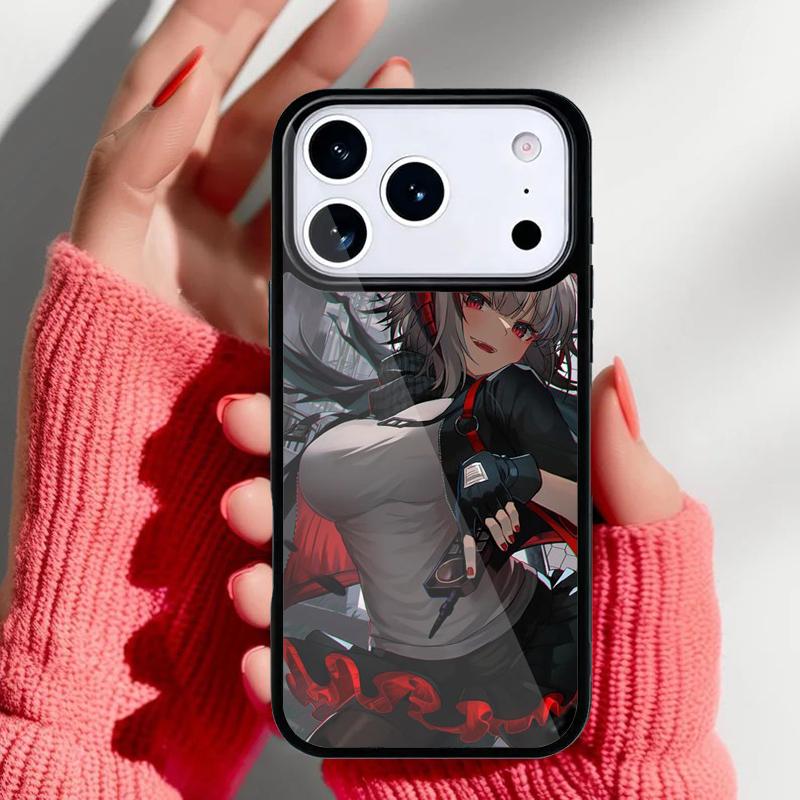 W Arknights Girl Phone Case for iPhone 17 Air 16e 15 14 13 Pro Max Back Cover for 12 11 Pro Coque