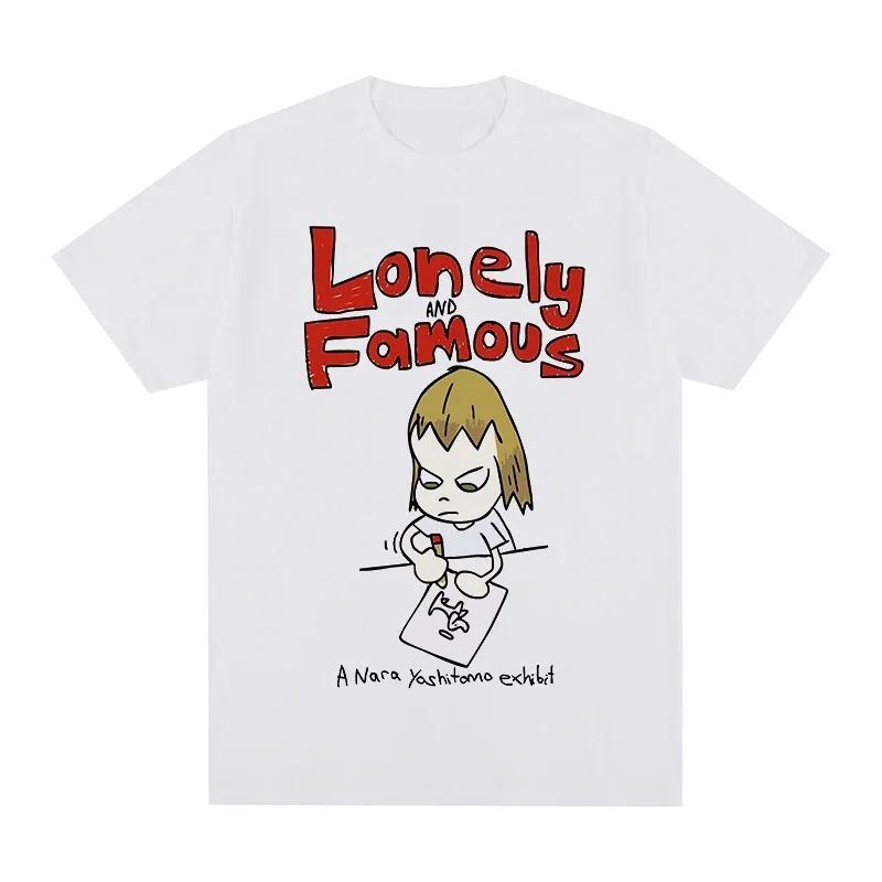 Yoshitomo Nara Lonely and Famous T-shirt Cotton Men T Shirt New TEE TSHIRT Womens Tops Streetwear Trendy Cotton S