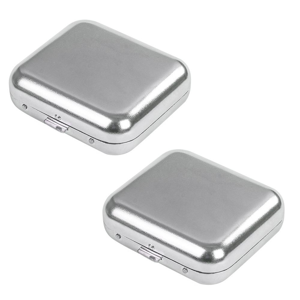 2pcs Portable Ashtray Windproof Pocket Ashtray with Lid for Car Outdoor Cigars