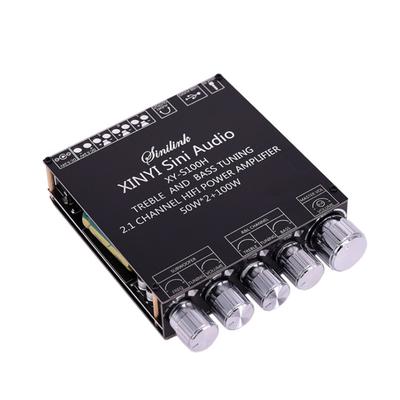 XY-S100H 2.1 Channel Amplifier Board 50Wx2+100W Channel Audio Stereo Subwoofer Amplifier Board Bluetooth-Compatible APP Control