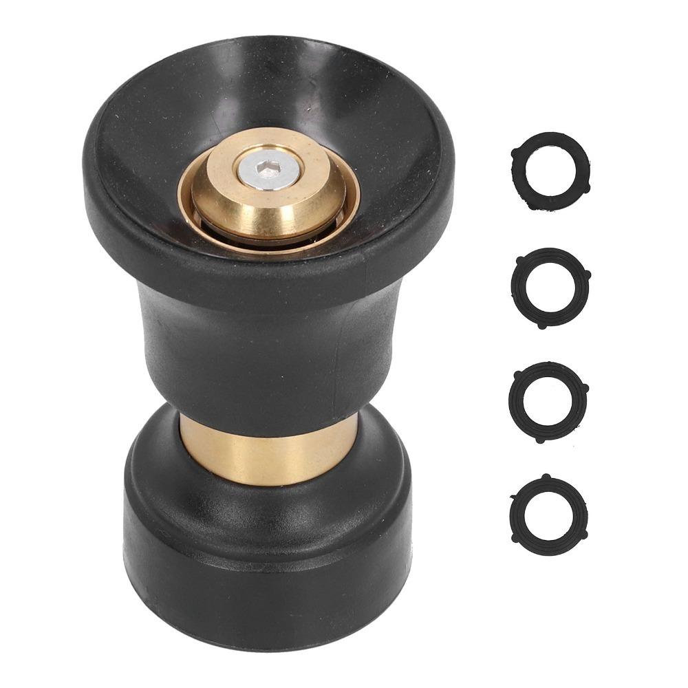 Black Hose Nozzle Zinc Alloy Cleaning Hose Nozzle Durable Garden Watering Nozzle Pet Bathing