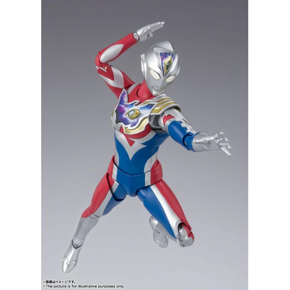 SHFiguarts Ultraman Decker Flash Typ Ca.. 150 mm bewegliche Figur aus ABS und PVC, bemalt