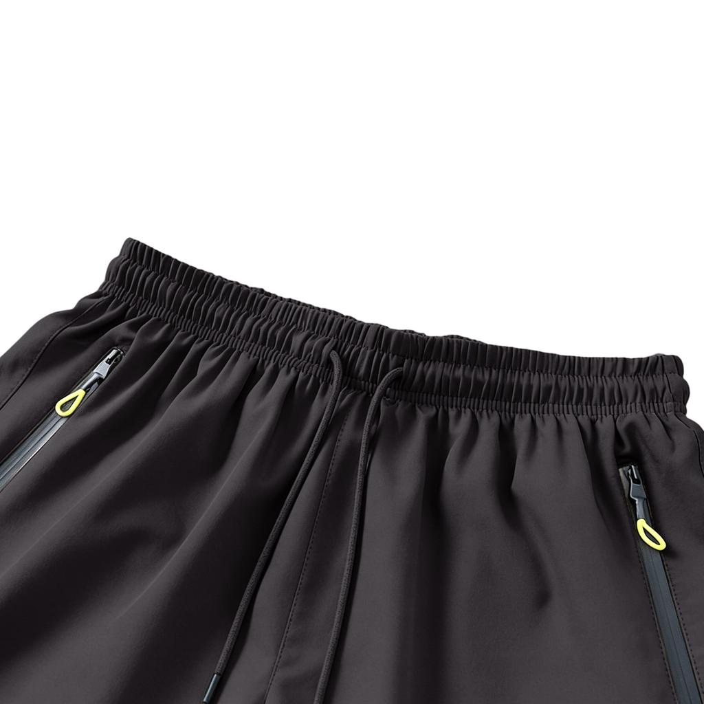 Men’s Lightweight Athletic Shorts with Elastic Waistband Drawstring and Zipper Pocket for Sports Workout Running Training