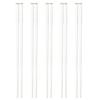 5 Pairs White Gold Chopsticks Set Healthy Korean Sushi Sticks Chopsticks Reusable Non-slip Chopsticks For Party Hotel Restaurant