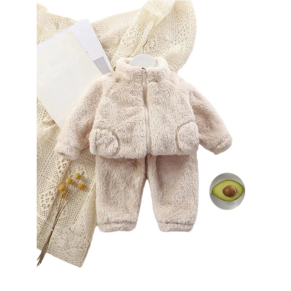 Baby Søt Ullstrikk Småbarn Pyjamas Loungewear Sett